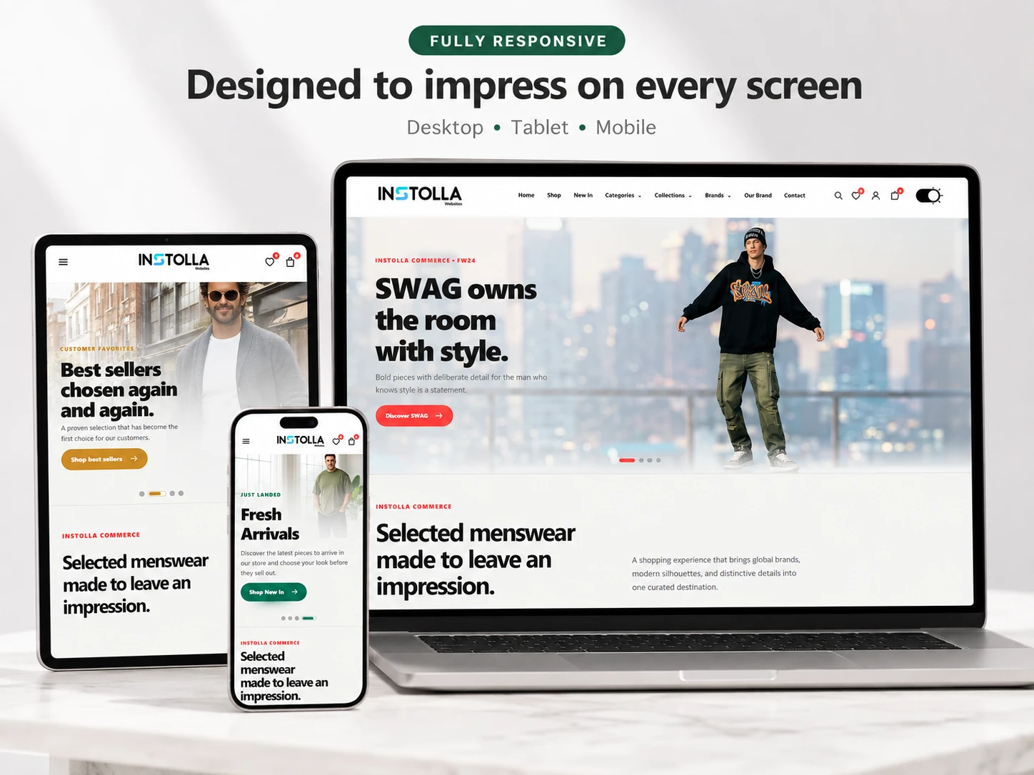 Instolla Commerce — Fashion Edition