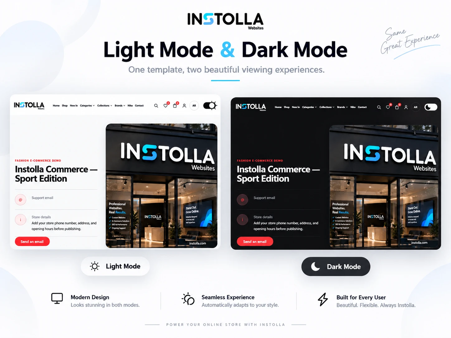 Instolla Commerce — Sport Edition
